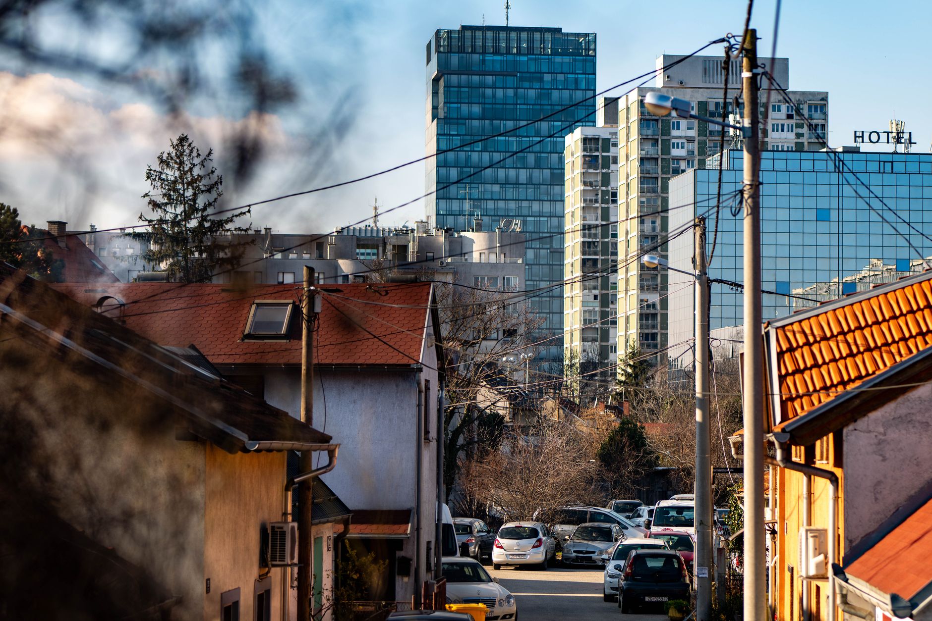 Ulica u centru Zagreba, blizina ureda Jezikaro